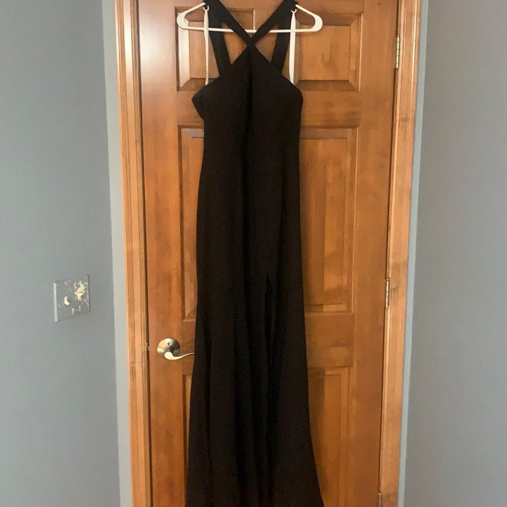 Azazie Black Dress